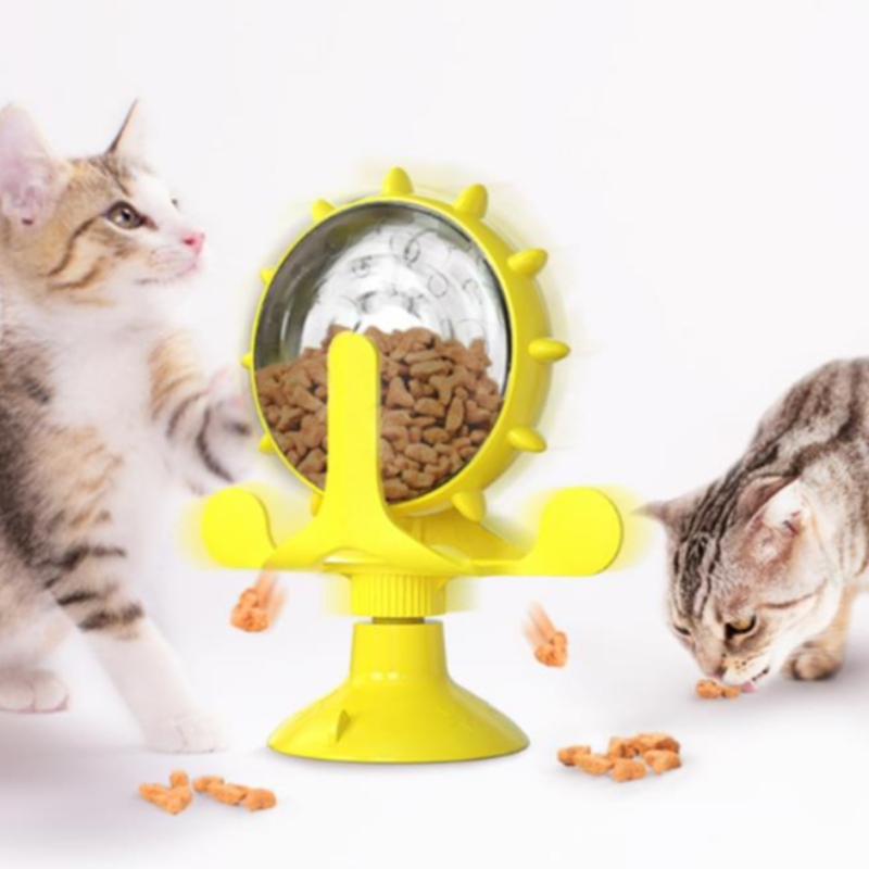 Домашни любимци, домашни любимци котка интерактивна играчка бавно захранваща храна изтичане треньор забавни котешки играчки